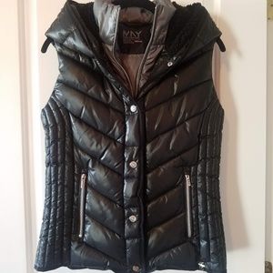 Marc NY - Deena Shearling Lined Hood Puffer Vest